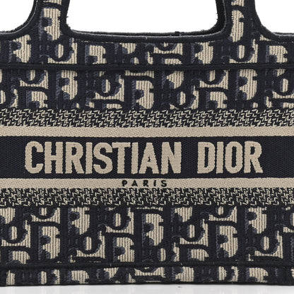 Christian Dior Oblique Mini Book Tote Blue Multicolor 9 of 13