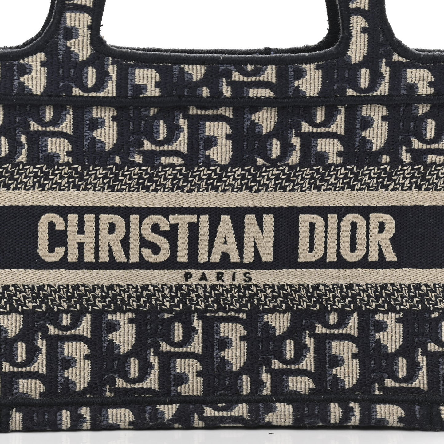 Oblique Mini Book Tote Blue Multicolor