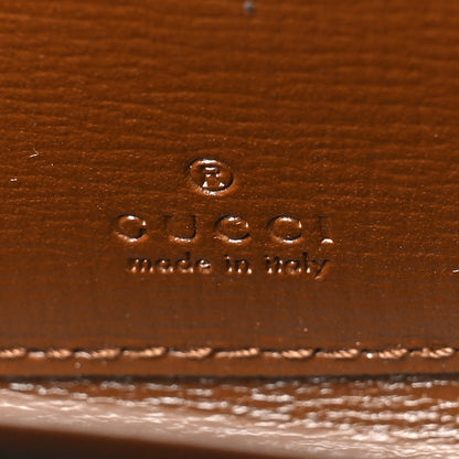 Gucci GG Supreme Monogram Azalea Calfskin Horsebit 1955 Zip Around ID Card Case Wallet Beige Ebony Brown Sugar 6 of 10