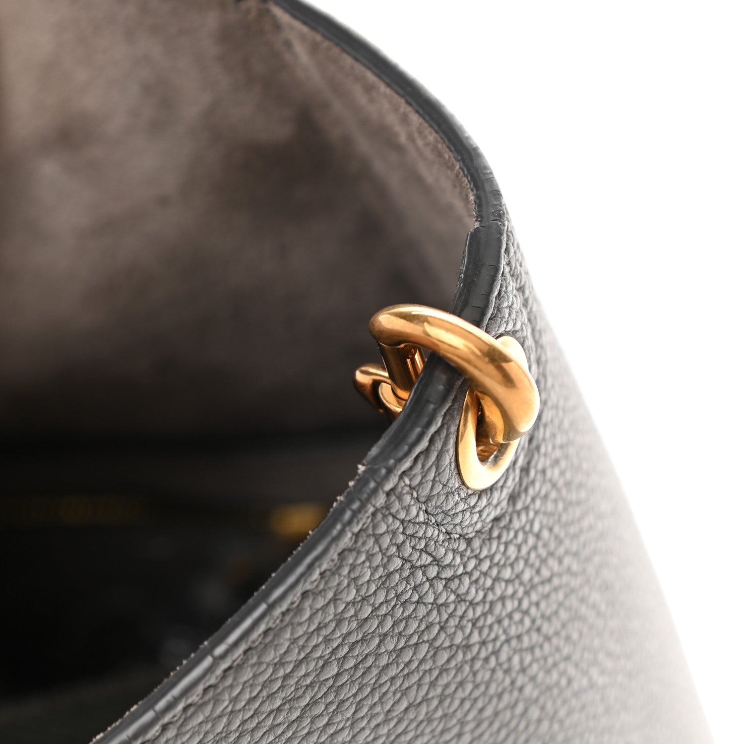 Celine Soft Grained Calfskin Small Sangle Bucket Bag Grey 19 of 22