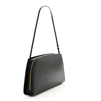 The Row Saddle Calfskin Dalia Baguette Shoulder Bag Black 3 of 10