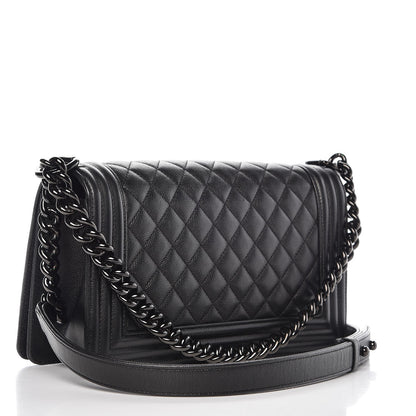 Chanel Caviar Quilted Medium Boy Flap So Black 3 of 7