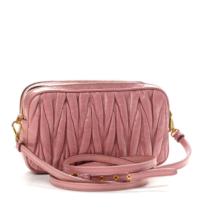 Miu Miu Nappa Matelasse Double Zip Chain Shoulder Bag 3 of 12