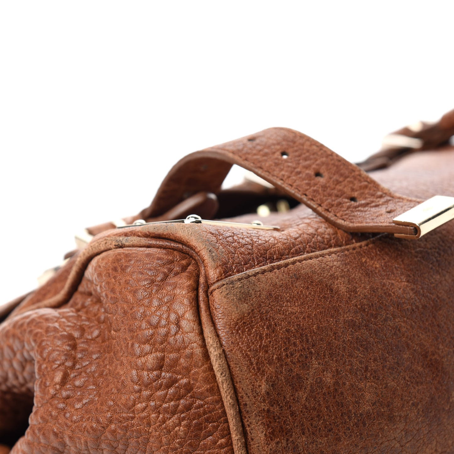 Shiny Grained Lambskin Travel Day Oak