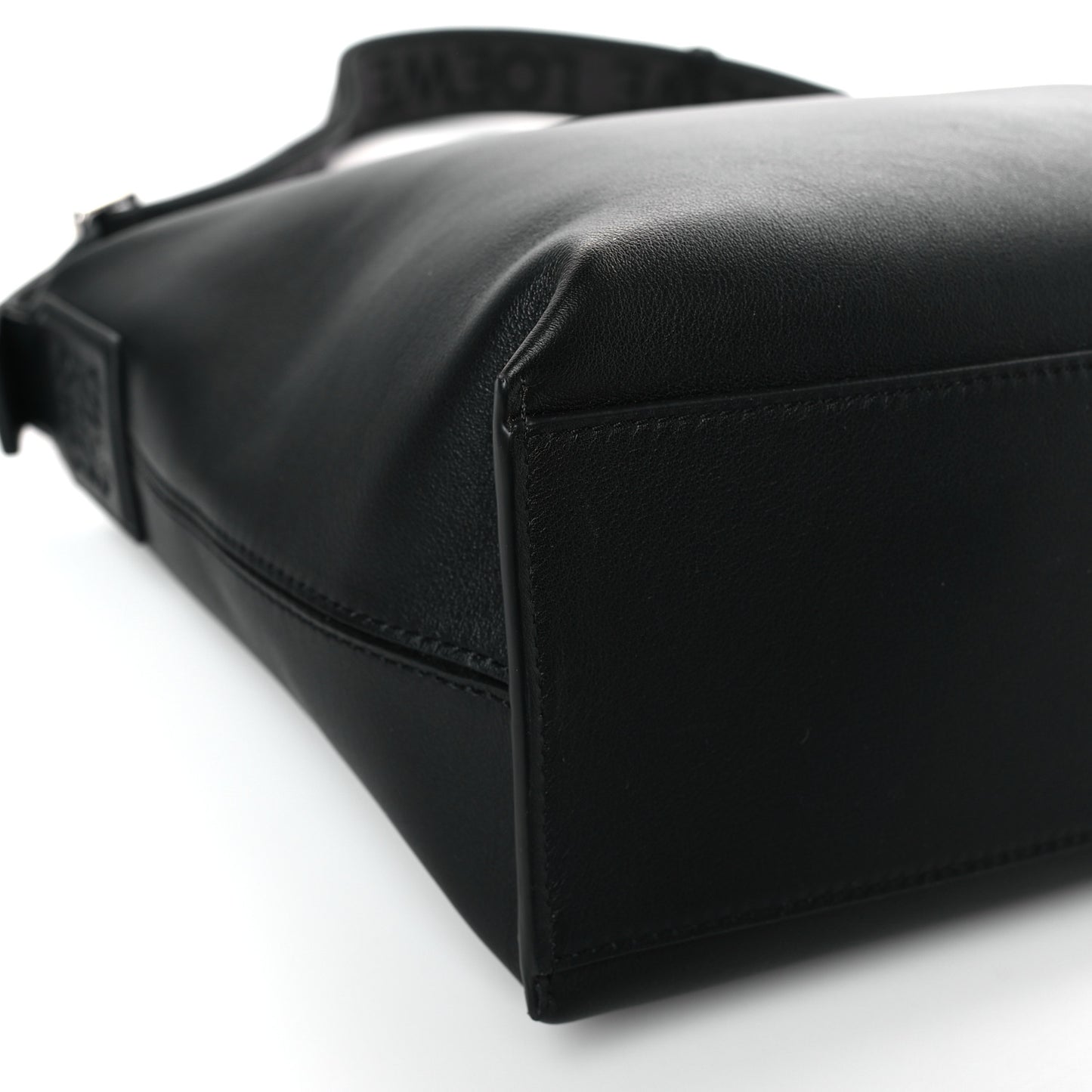 Supple Smooth Calfskin Jacquard Cubi Crossbody Bag Black
