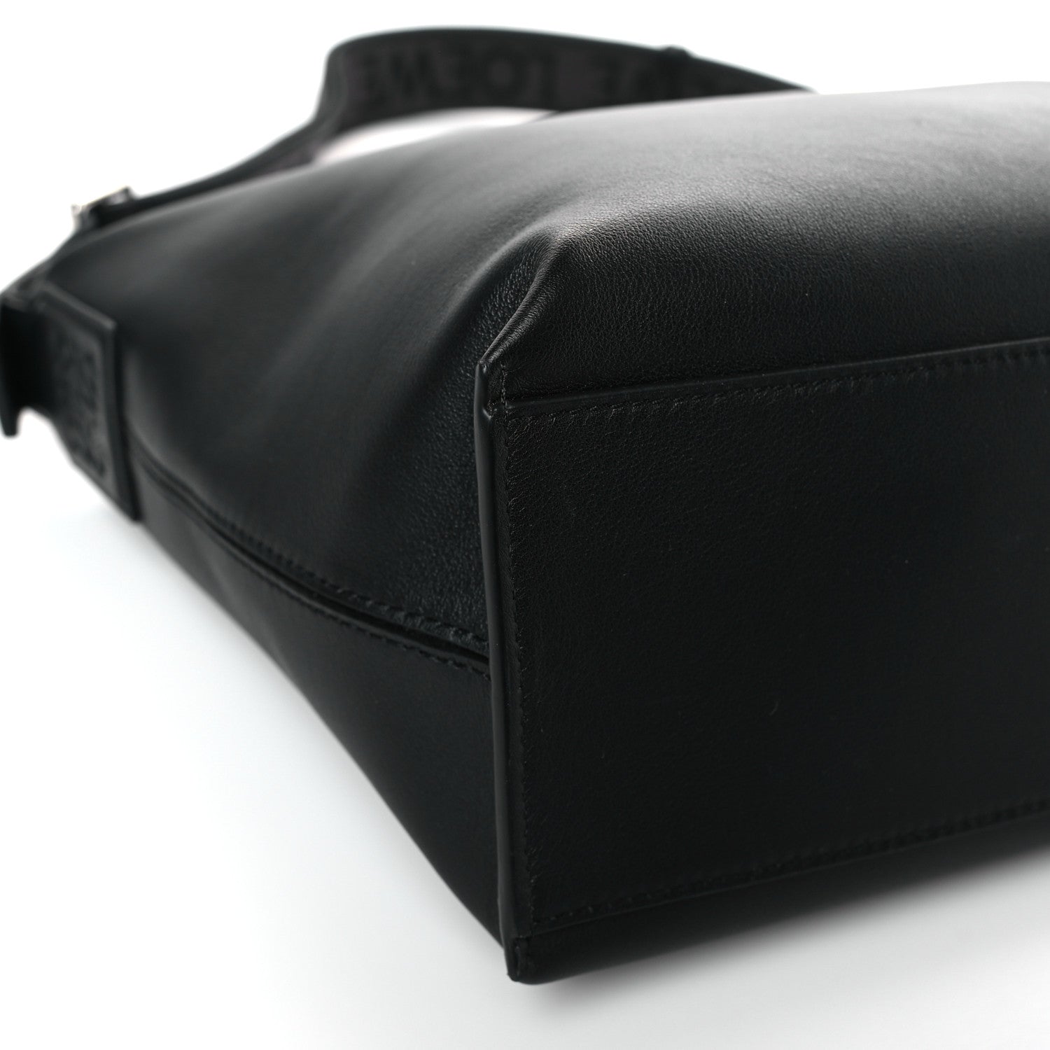 Loewe Supple Smooth Calfskin Jacquard Cubi Crossbody Bag Black 7 of 8