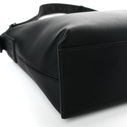 Loewe Supple Smooth Calfskin Jacquard Cubi Crossbody Bag Black 7 of 8