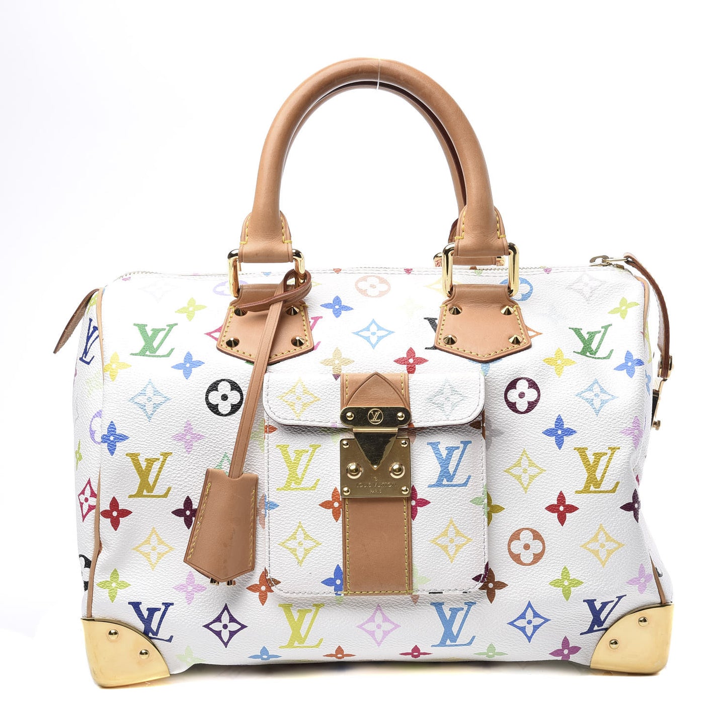 Monogram Multicolor Speedy 30 White
