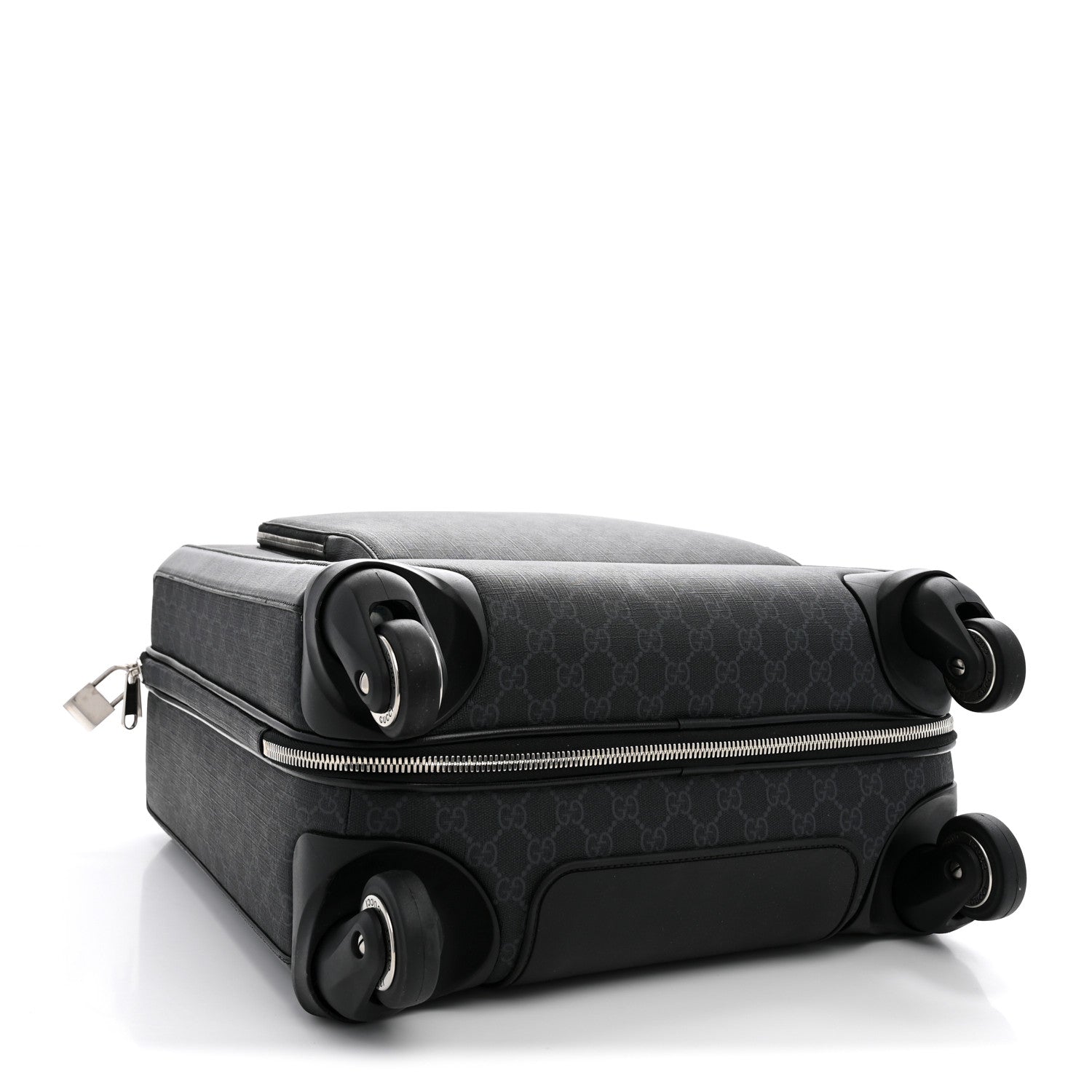 Gucci GG Supreme Monogram Azalea Calfskin Retro Interlocking G Small Savoy Cabin Trolley Beige Ebony Brown Sugar 3 of 10