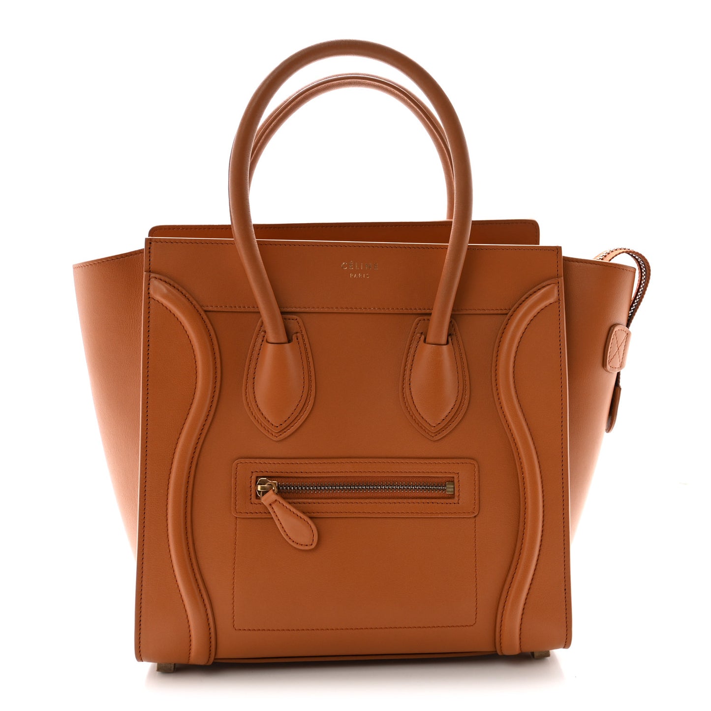 Smooth Calfskin Micro Luggage Light Copper