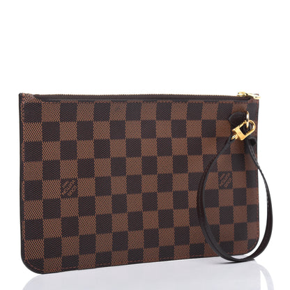 Louis Vuitton Damier Ebene Neverfull MM GM Pochette 3 of 10