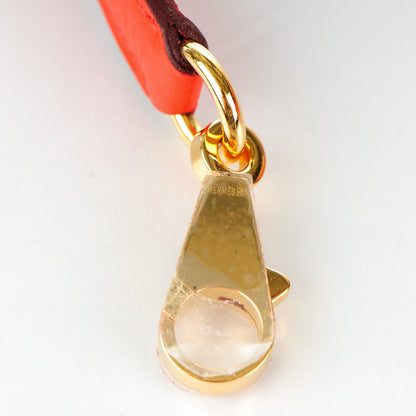 Hermes Taurillon Clemence Kelly Retourne 32 Orange Poppy 25 of 28