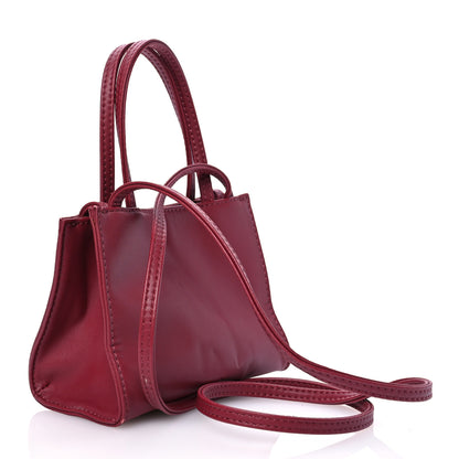 Telfar Vegan Leather Small Shopping Bag Oxblood 2 of 15