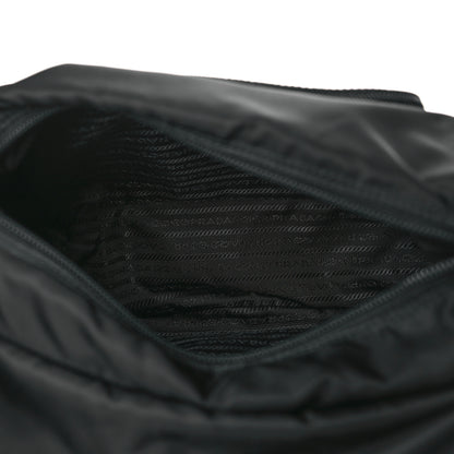 Prada Nylon New Vela Studded Messenger Bag Black 5 of 9