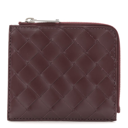 Bottega Veneta Nappa Intrecciato Square Zip Around Wallet Barolo 1 of 7