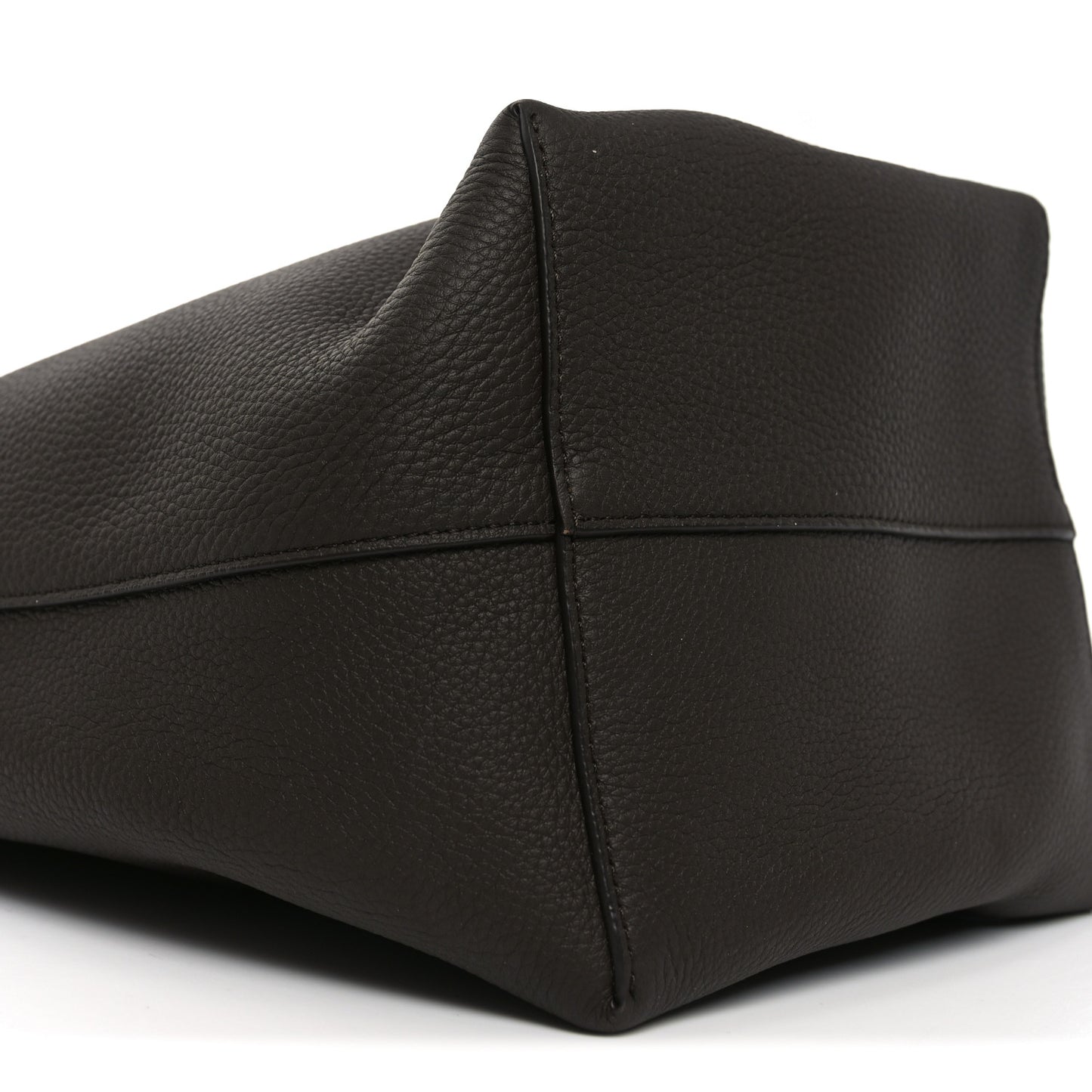 Grained Calfskin Medium N/S Park Tote Brown