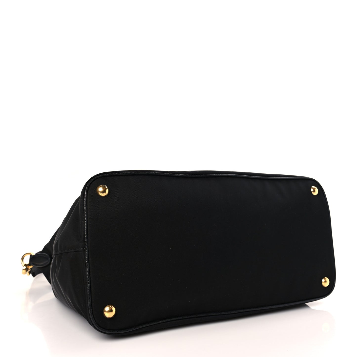 Tessuto Nylon Saffiano Satchel Black