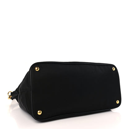Prada Tessuto Nylon Saffiano Satchel Black 4 of 8