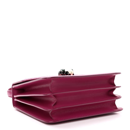 Bulgari Calfskin Galuchat Serpenti Forever Crossbody Pink 4 of 10