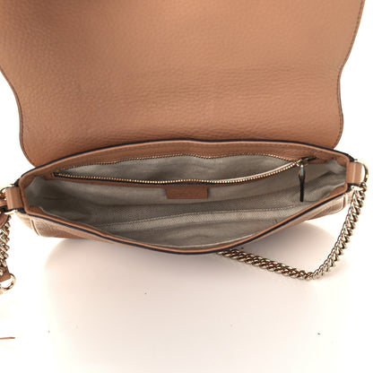 Gucci Pebbled Calfskin Medium Soho Flap Crossbody Camelia 5 of 12