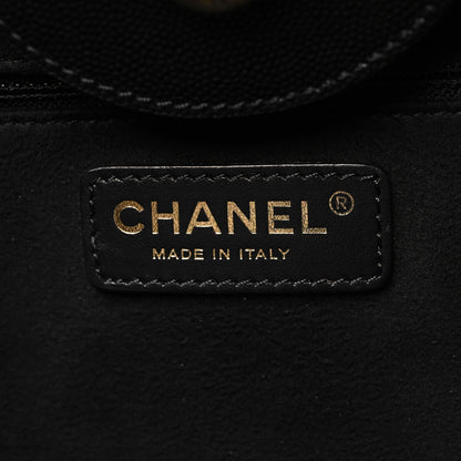 Chanel Caviar Medium Studded Deauville Tote Black 6 of 12
