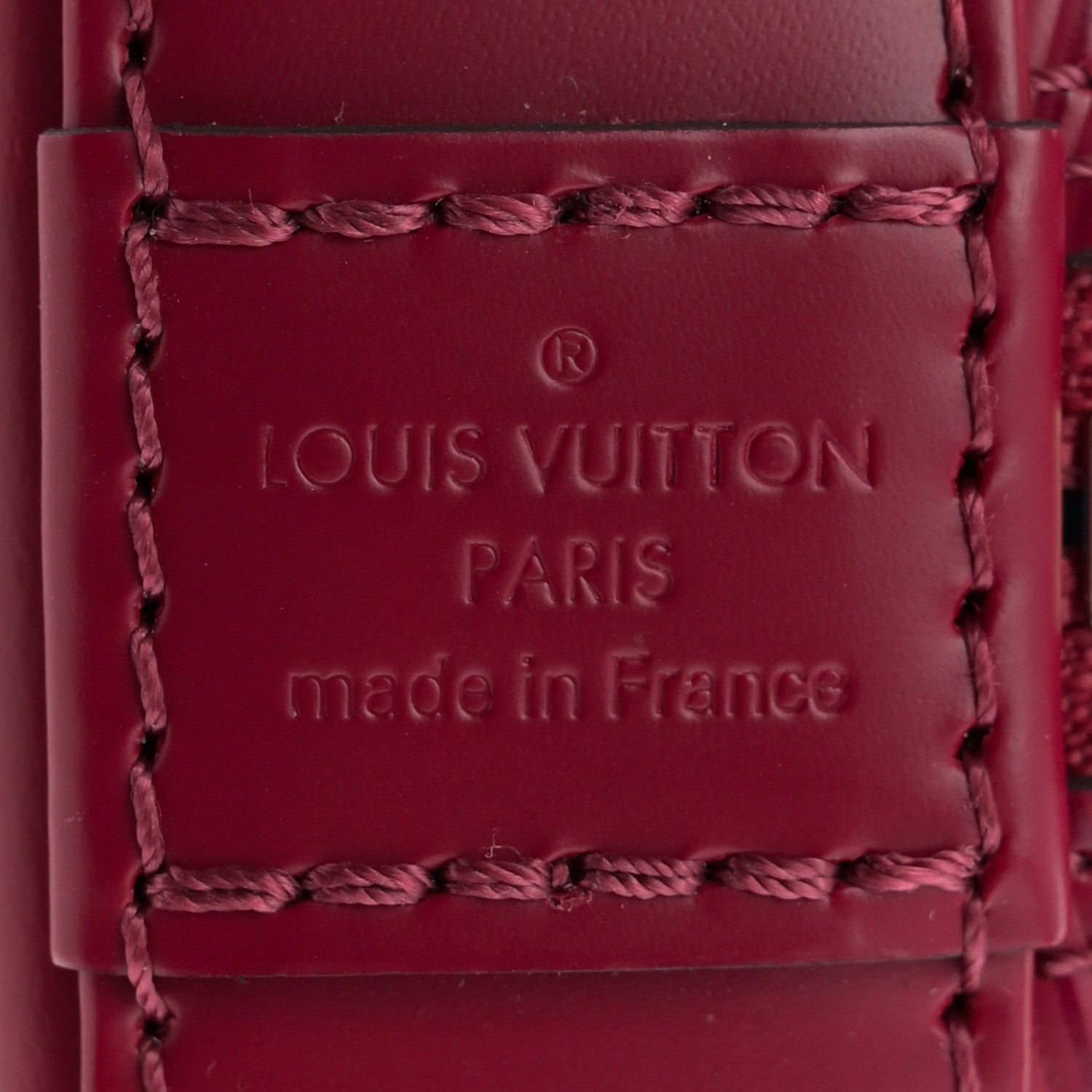 Louis Vuitton Epi Jacquard Alma BB Raspberry 6 of 10