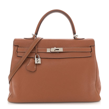 Hermes Togo Kelly Retourne 35 Gold 1 of 19
