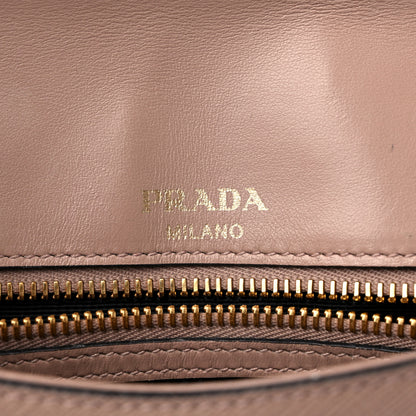 Prada Saffiano Lux Chain Shoulder Bag Beige 6 of 10
