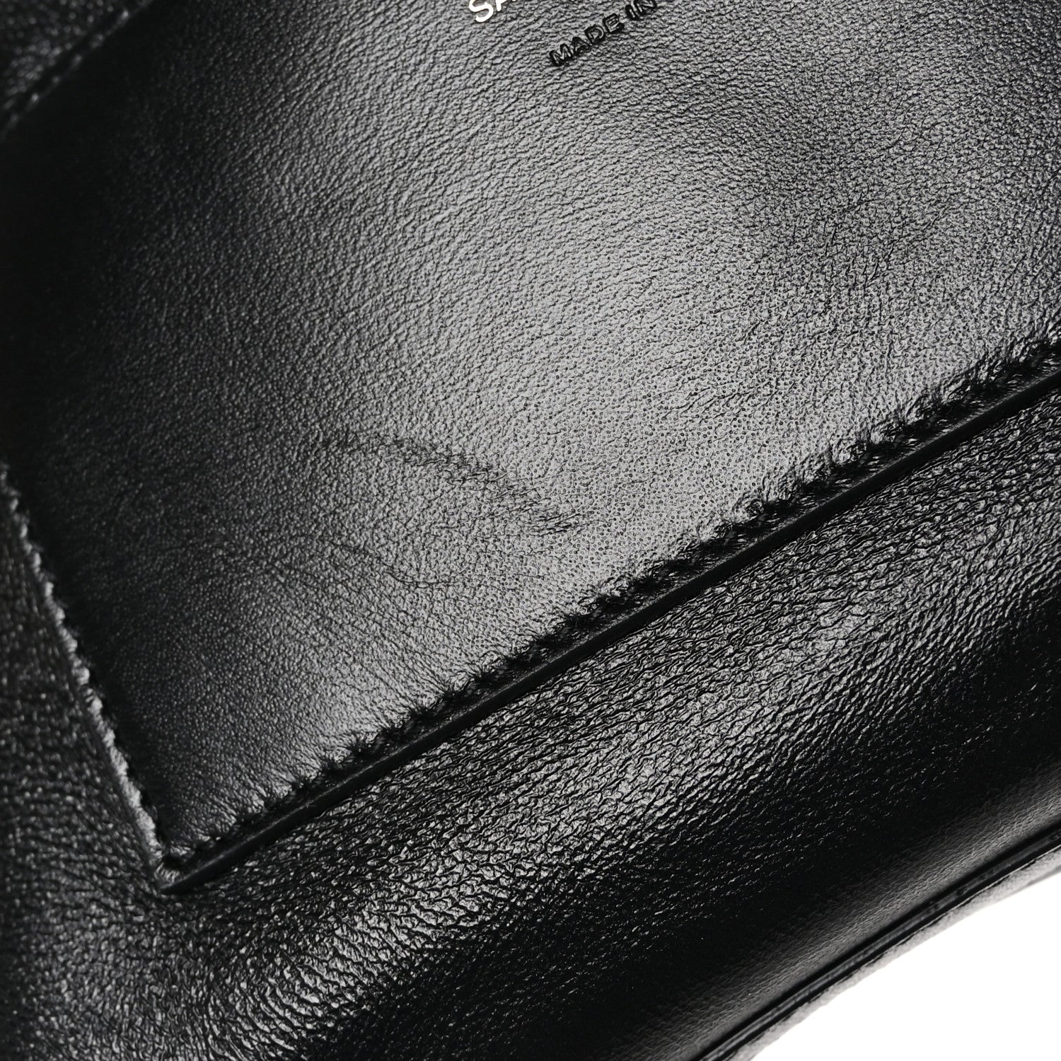 Saint Laurent Smooth Calfskin Suede Small Reversible Monogram Kate Satchel Black 17 of 18