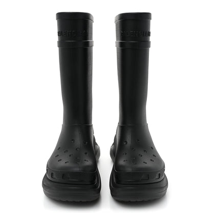 Balenciaga X CROCS Rubber Womens Rain Boots 40 Black 2 of 11
