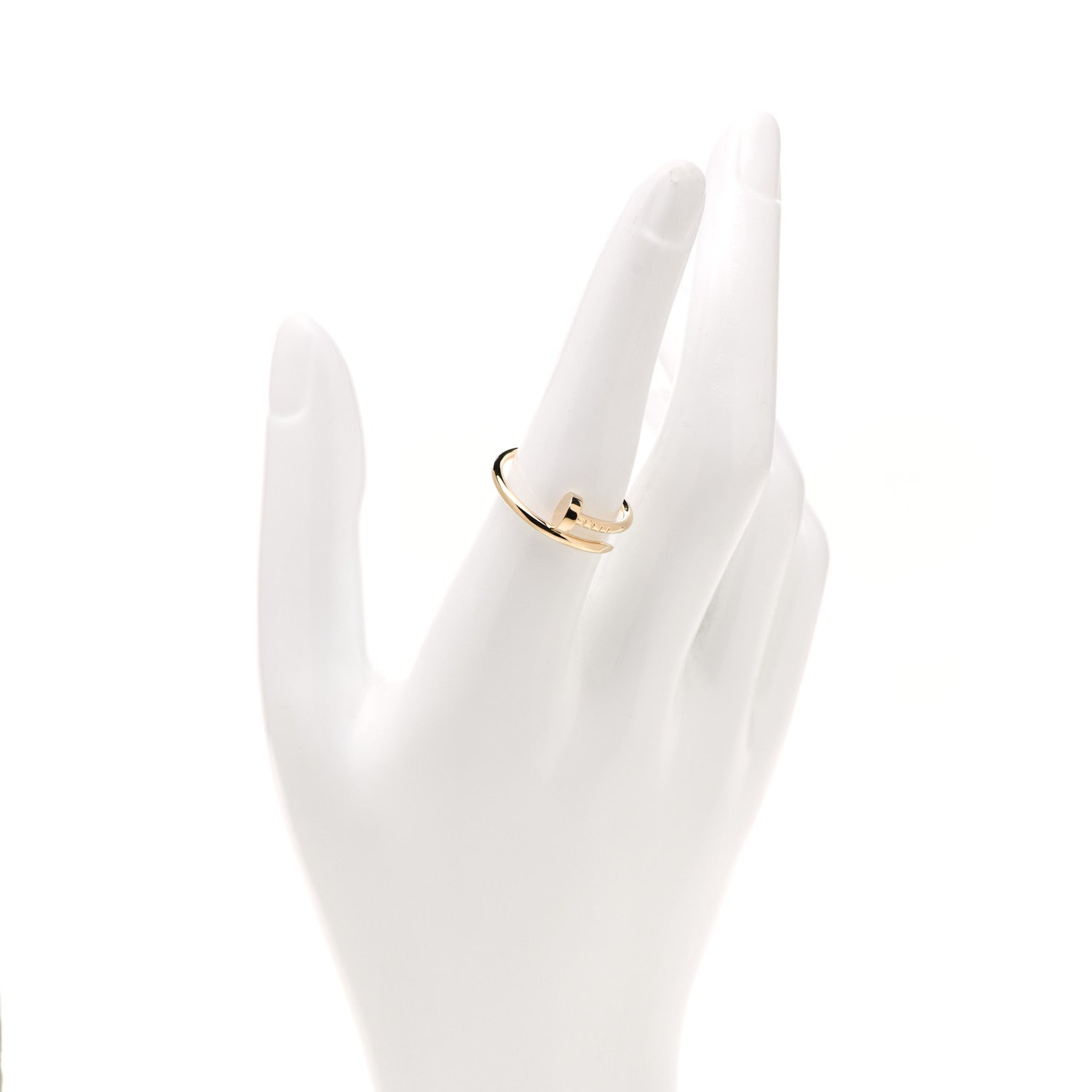 Cartier 18K Yellow Gold Small Juste Un Clou Ring 56 7.75 2 of 5