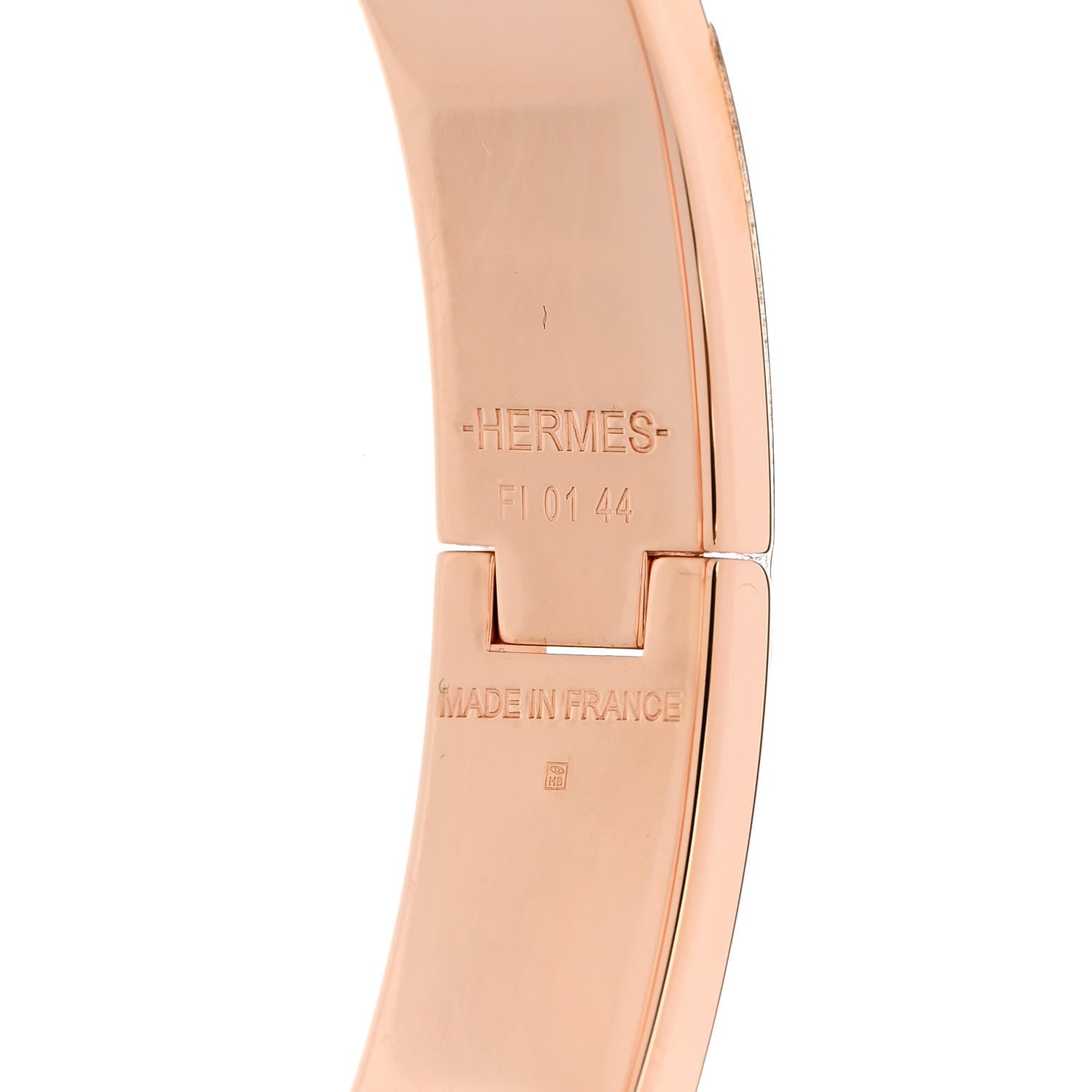 Hermes Enamel Narrow Clic Clac H Bracelet PM White 4 of 5