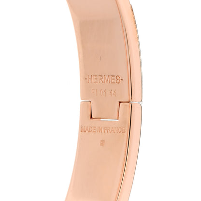 Hermes Enamel Narrow Clic Clac H Bracelet PM White 4 of 5
