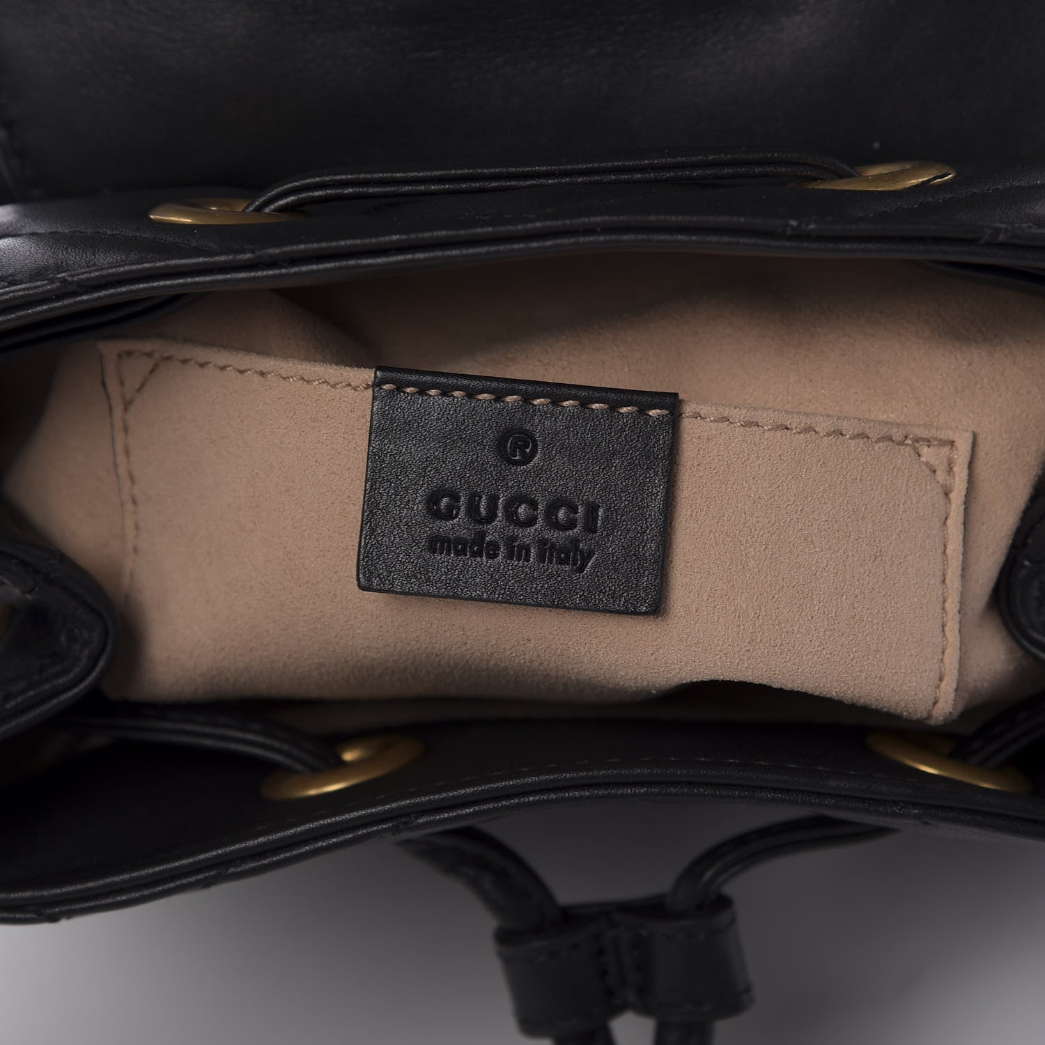 Gucci Calfskin Matelasse GG Marmont Flap Backpack Black 8 of 9