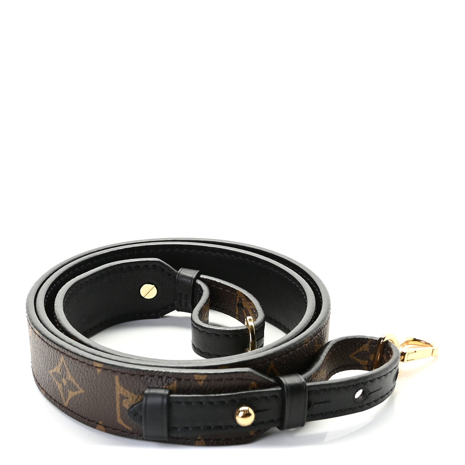 Louis Vuitton Monogram Bandouliere Shoulder Strap Black 2 of 3