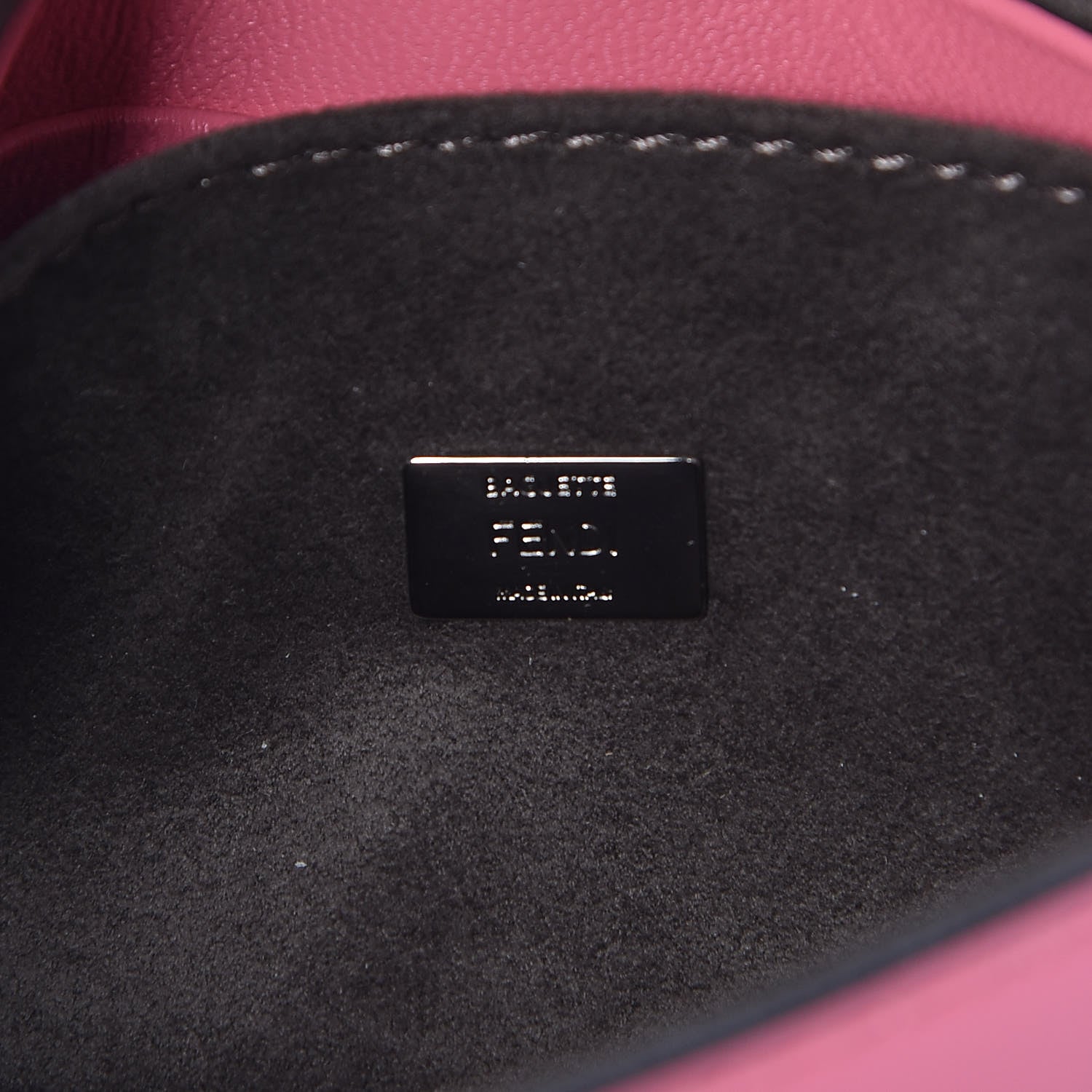 Fendi Nappa Rabbit Fox Fur Micro Buggie Baguette Rosa Fluo Multicolor 6 of 11
