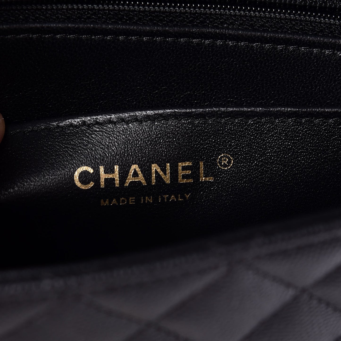 Caviar Quilted Mini Rectangular Flap Black