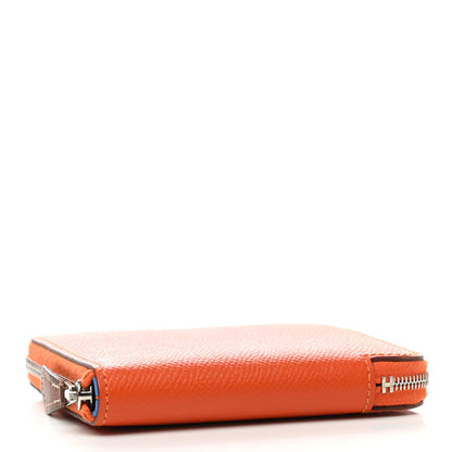Hermes Epsom Silk'in Compact Wallet Orange Poppy 4 of 9