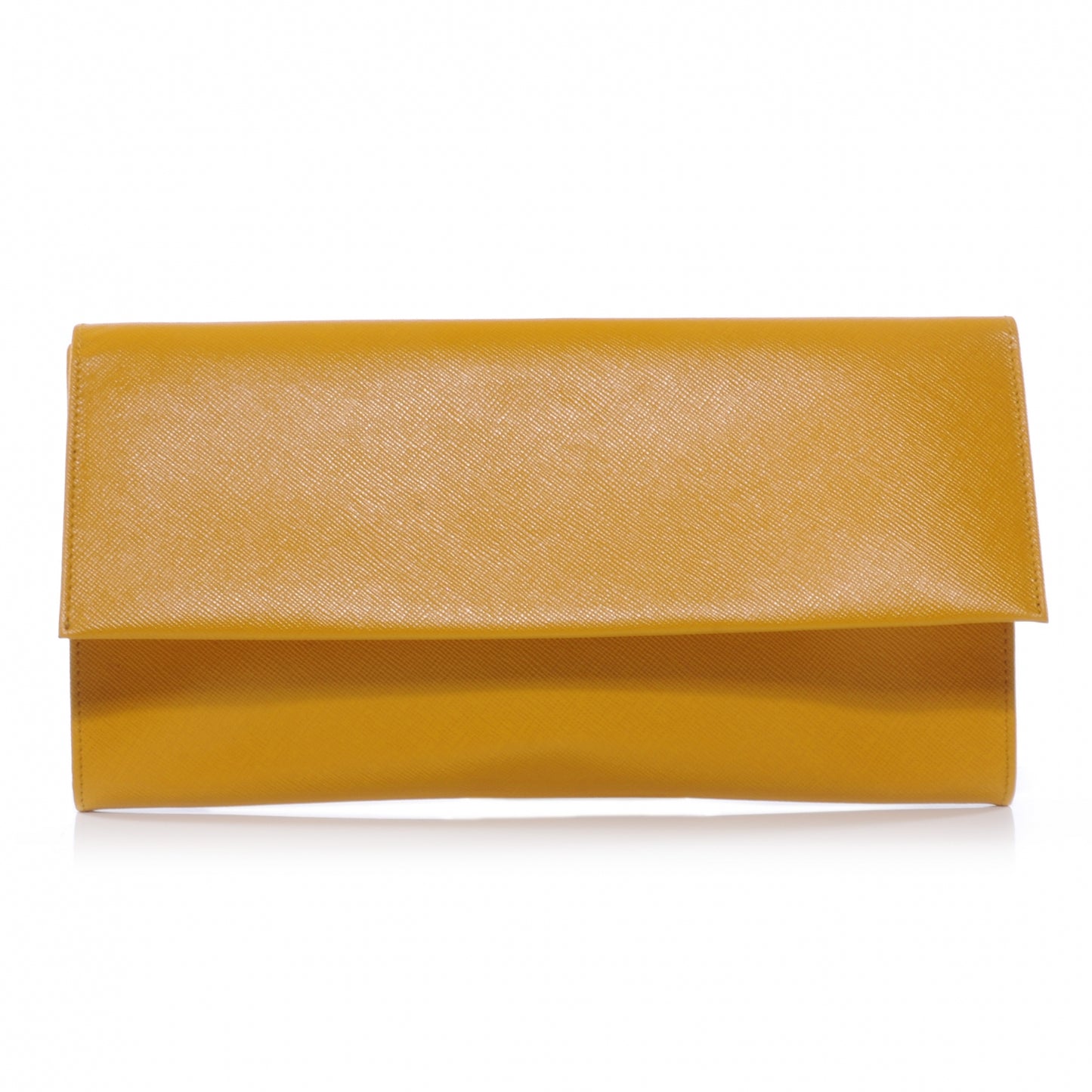 Saffiano Metal Clutch Mimosa