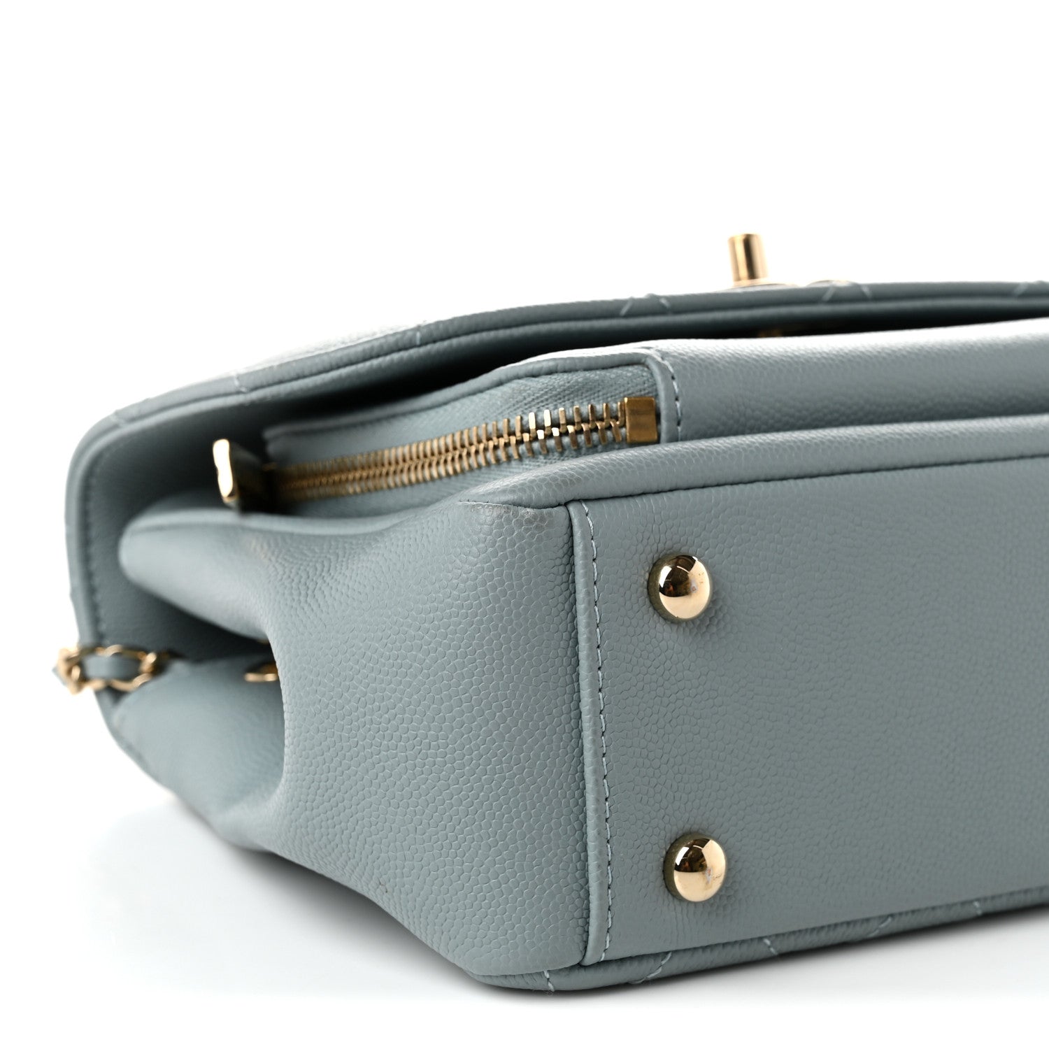 Chanel Caviar Quilted Small Business Affinity Flap Light Blue 8 of 10