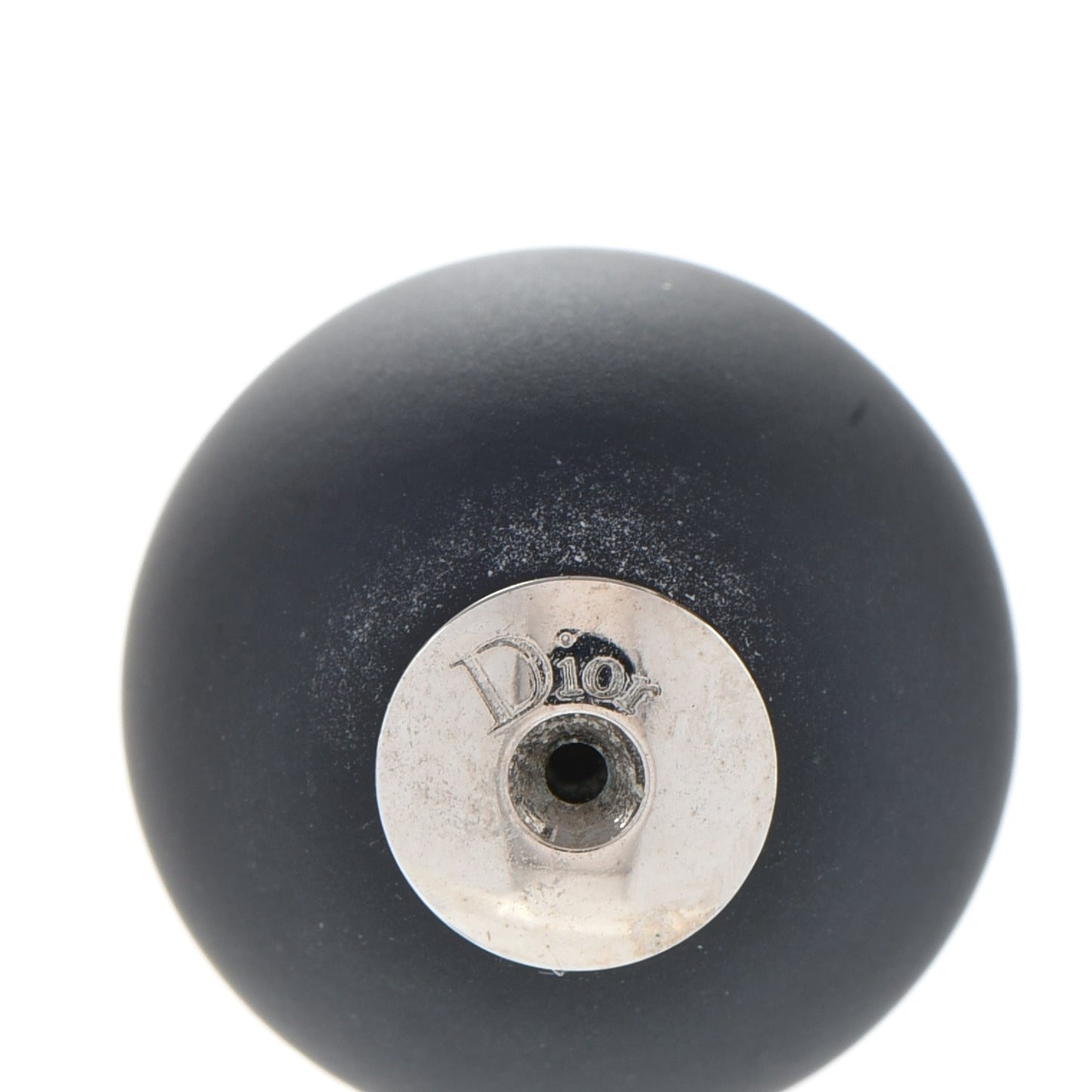 Mise En Dior Tribal Earrings Matte Black Pearl