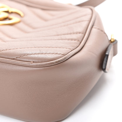 Gucci Calfskin Matelasse Small GG Marmont Chain Shoulder Bag Porcelain Rose 10 of 17