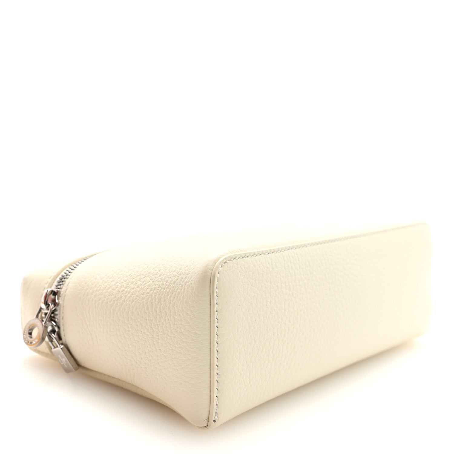 Loro Piana Grained Calfskin L19 Extra Pocket Pouch Whisper White 4 of 10