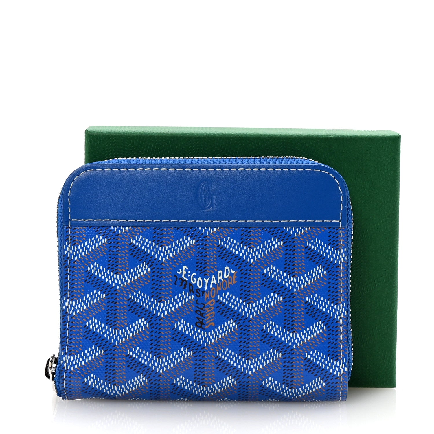 Goyard Goyardine Matignon PM Wallet Blue 1759648 – FASHIONPHILE