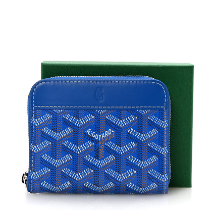 Goyard Goyardine Matignon PM Wallet Blue 7 of 7