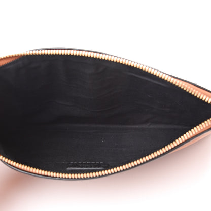 Chloe Calfskin Goatskin Bi-Color Alice Clutch Marron Glace 4 of 9