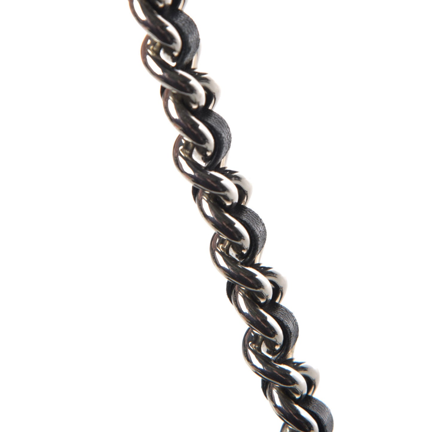 Washed Lambskin Quilted Mini Chain Around Flap Black