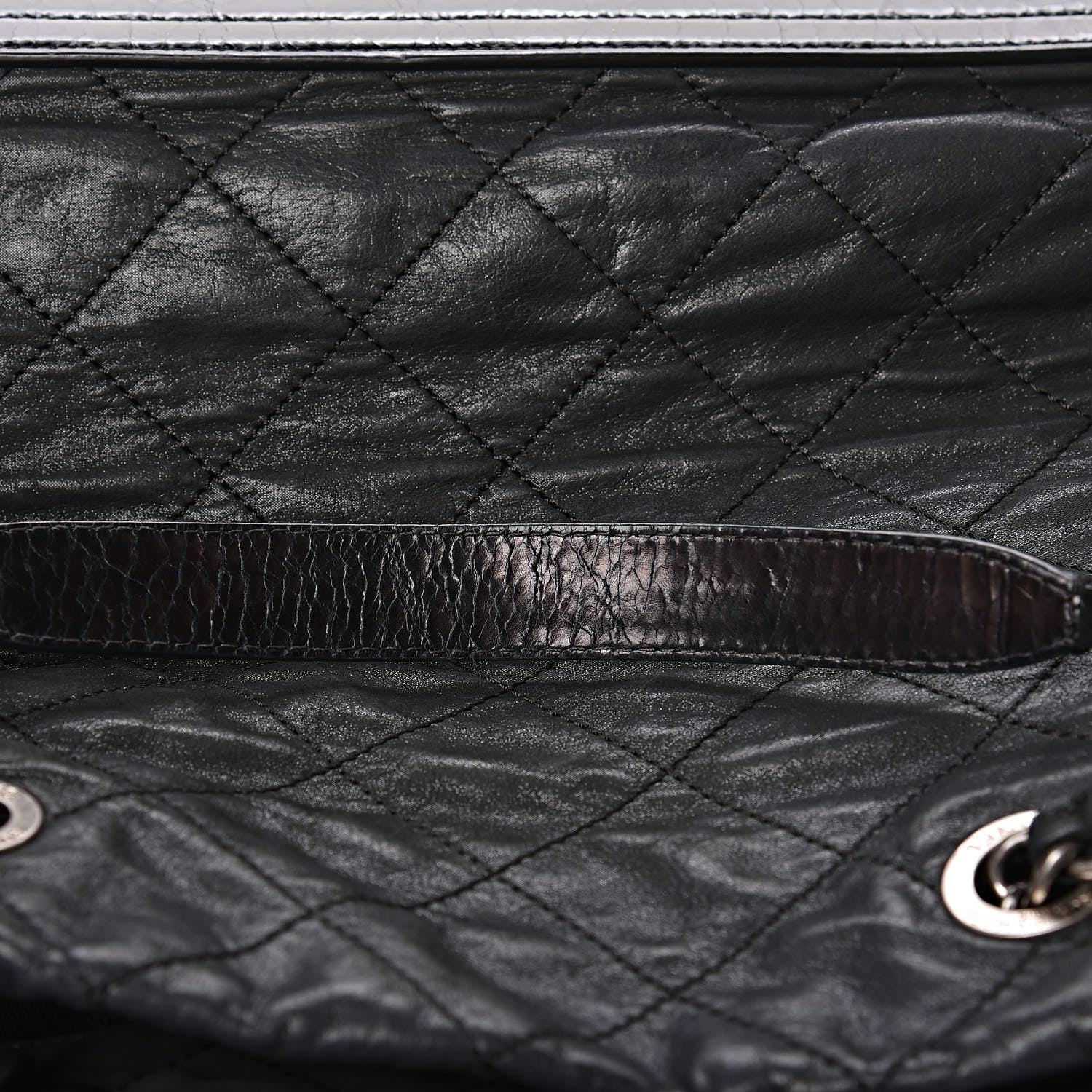 Chanel Iridescent Calfskin Quilted Large VIP Tote Dark Green 11 of 14