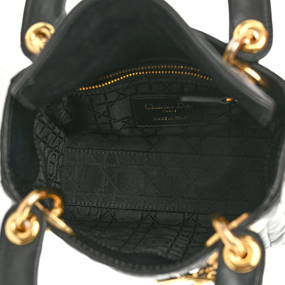 Christian Dior Lambskin Cannage Mini Lady Dior Black 5 of 8