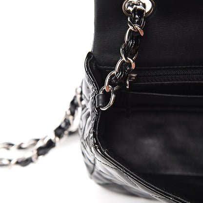 Chanel Patent Calfskin Quilted Mini Rectangular Flap Black 12 of 12
